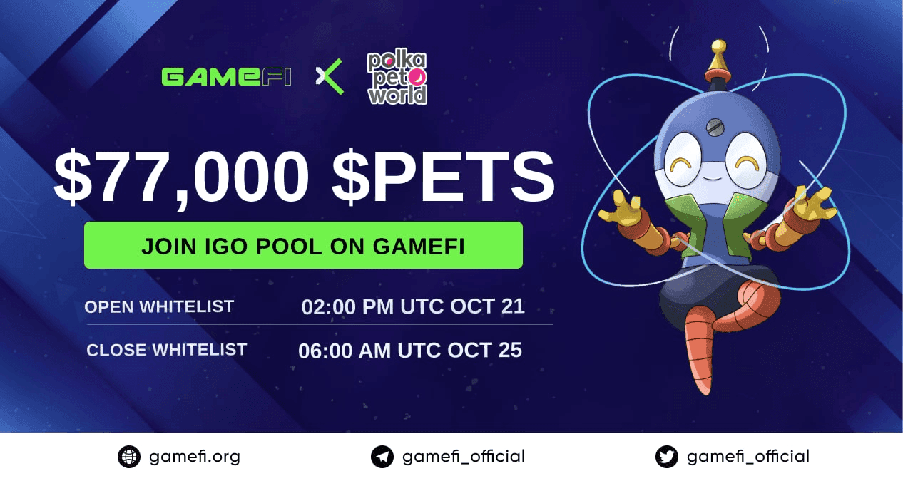 A Unique Project on GameFi — PolkaPets — has Opened Whitelist Registration!