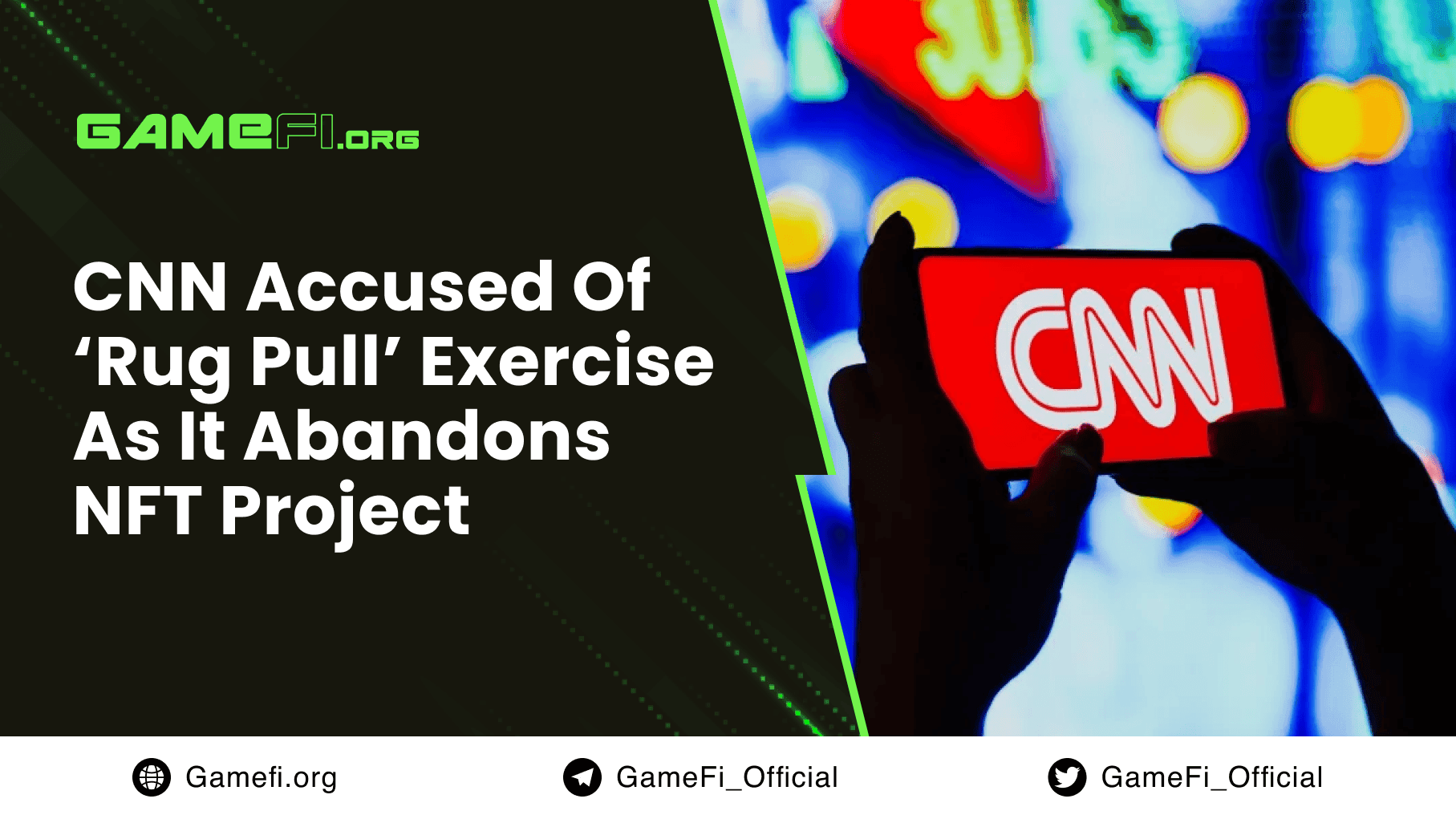 CNN Accused of ‘Rug Pull’ Exercise as It Abandons Nft Project