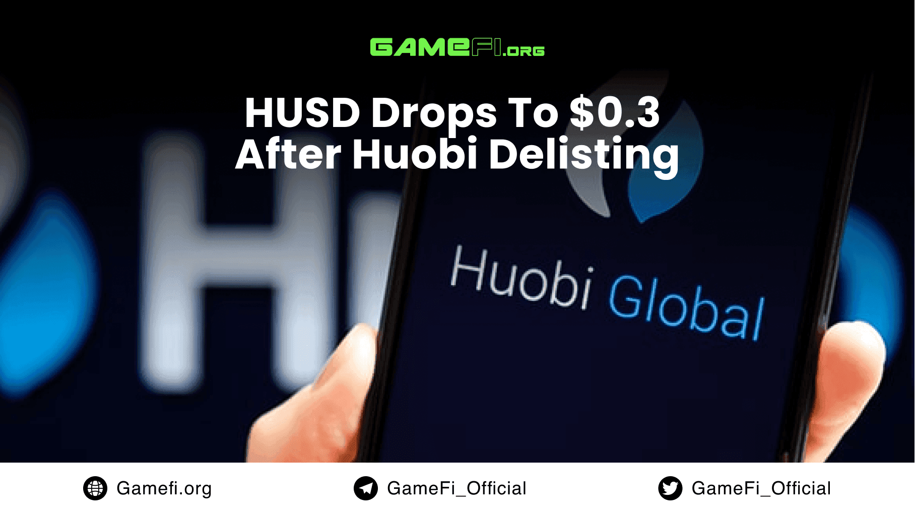 HUSD Drops To $0.3 After Huobi Delisting