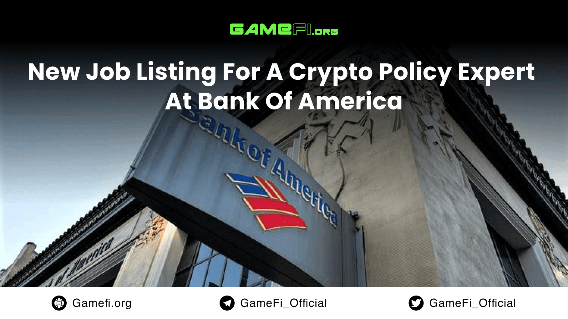 New Job Listing for a Crypto Policy Expert at Bank of America