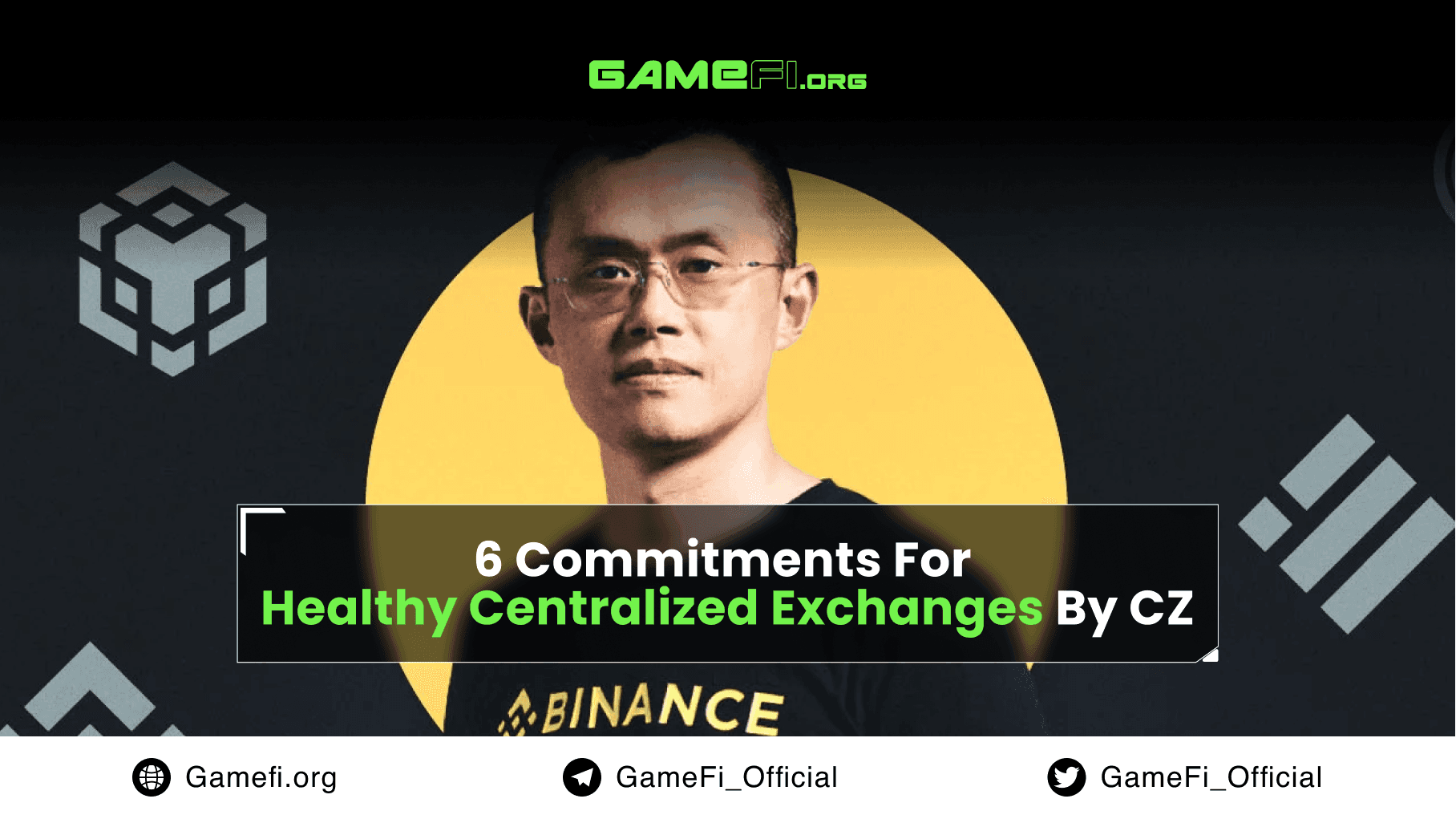 6 Commitments For Healthy Centralized Exchanges Advised Binance's CEO CZ