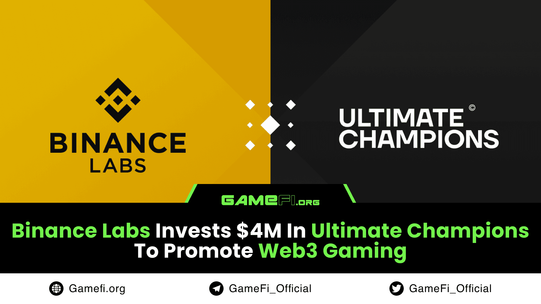 Binance Labs Invests $4M In Ultimate Champions To Promote Web3 Gaming
