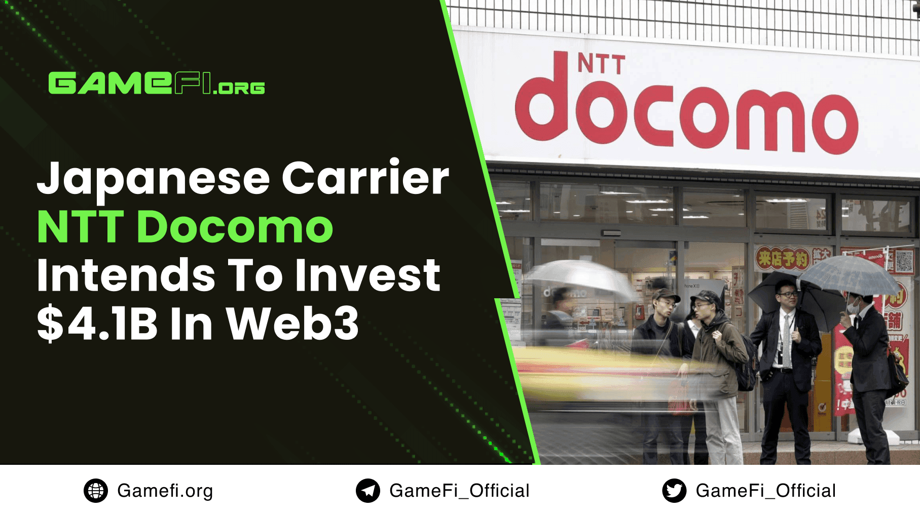 Japanese Carrier NTT Docomo Intends To Invest $4.1B In Web3