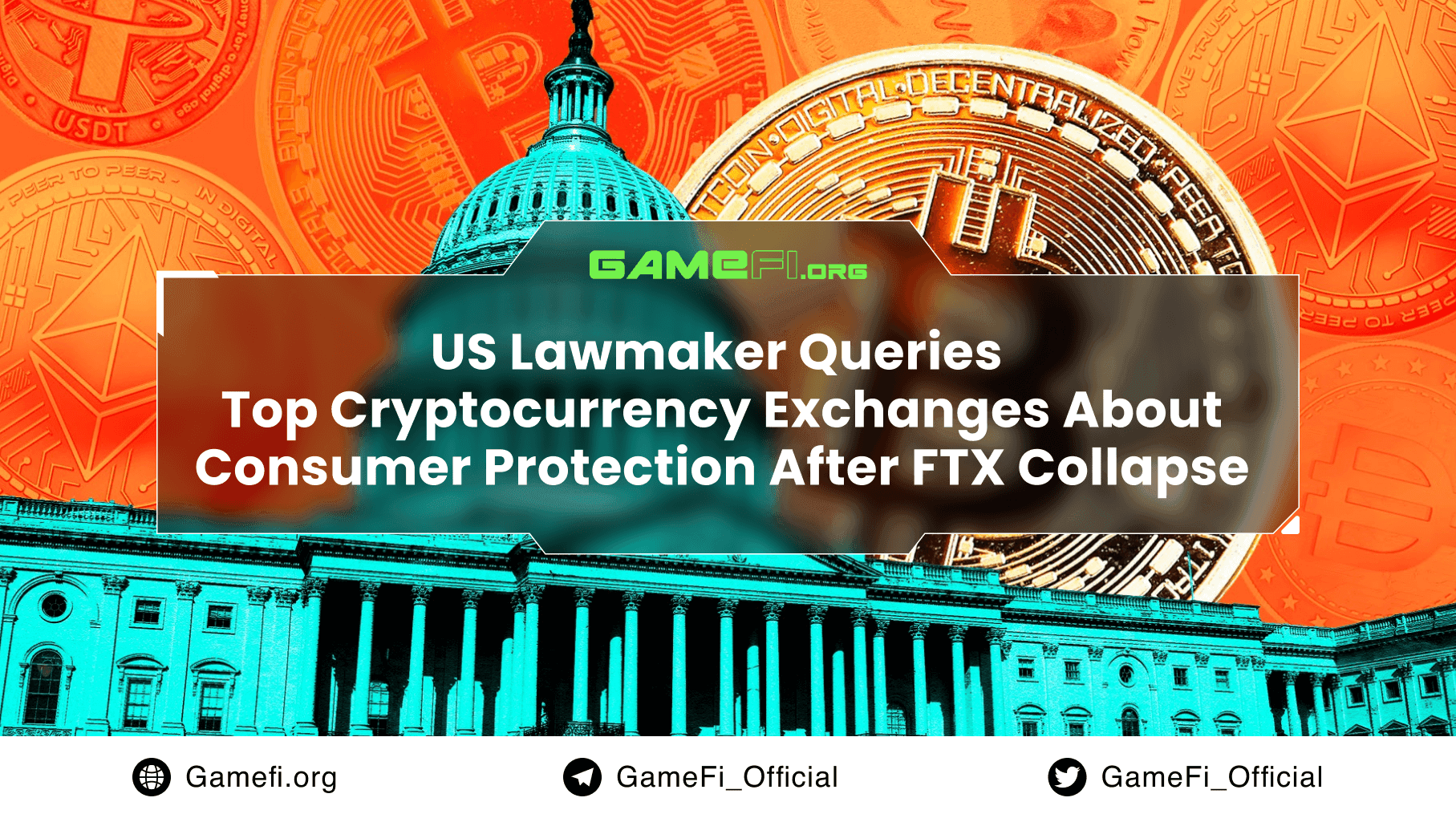 US Lawmaker Queries Top Cryptocurrency Exchanges About Consumer Protection After FTX Collapse