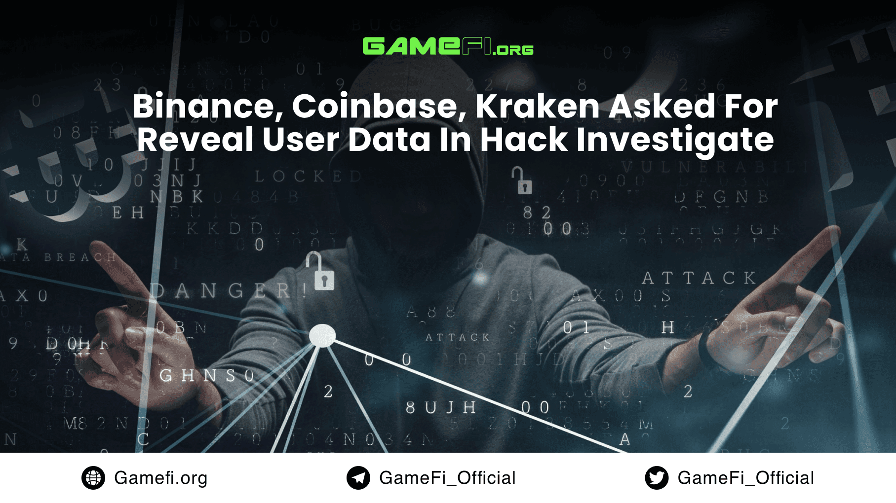 Binance, Coinbase, Kraken Asked For Reveal User Data In Hack Investigate