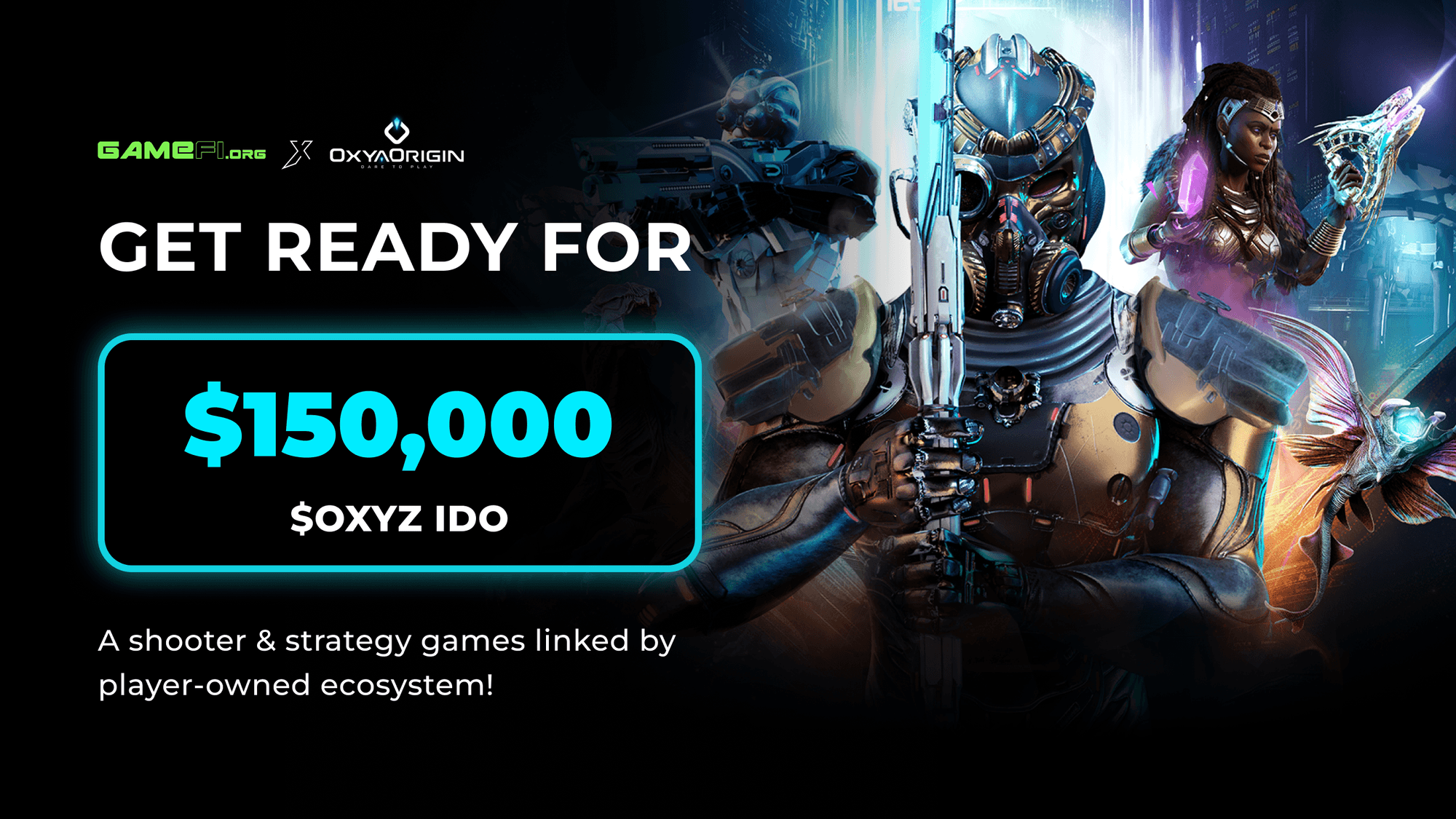 Get Ready for $150,000 $OXYZ IDO - The Innovative Shooter Player-owned Game World!