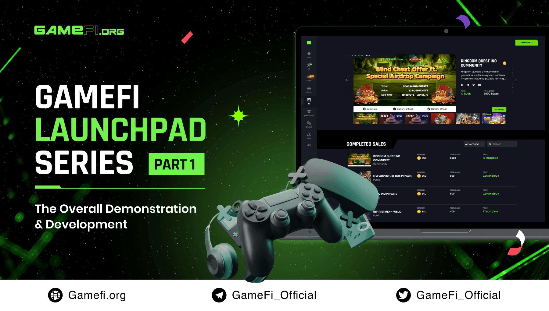 GameFi Launchpad Series - Part 1: The Overall Demonstration and Development