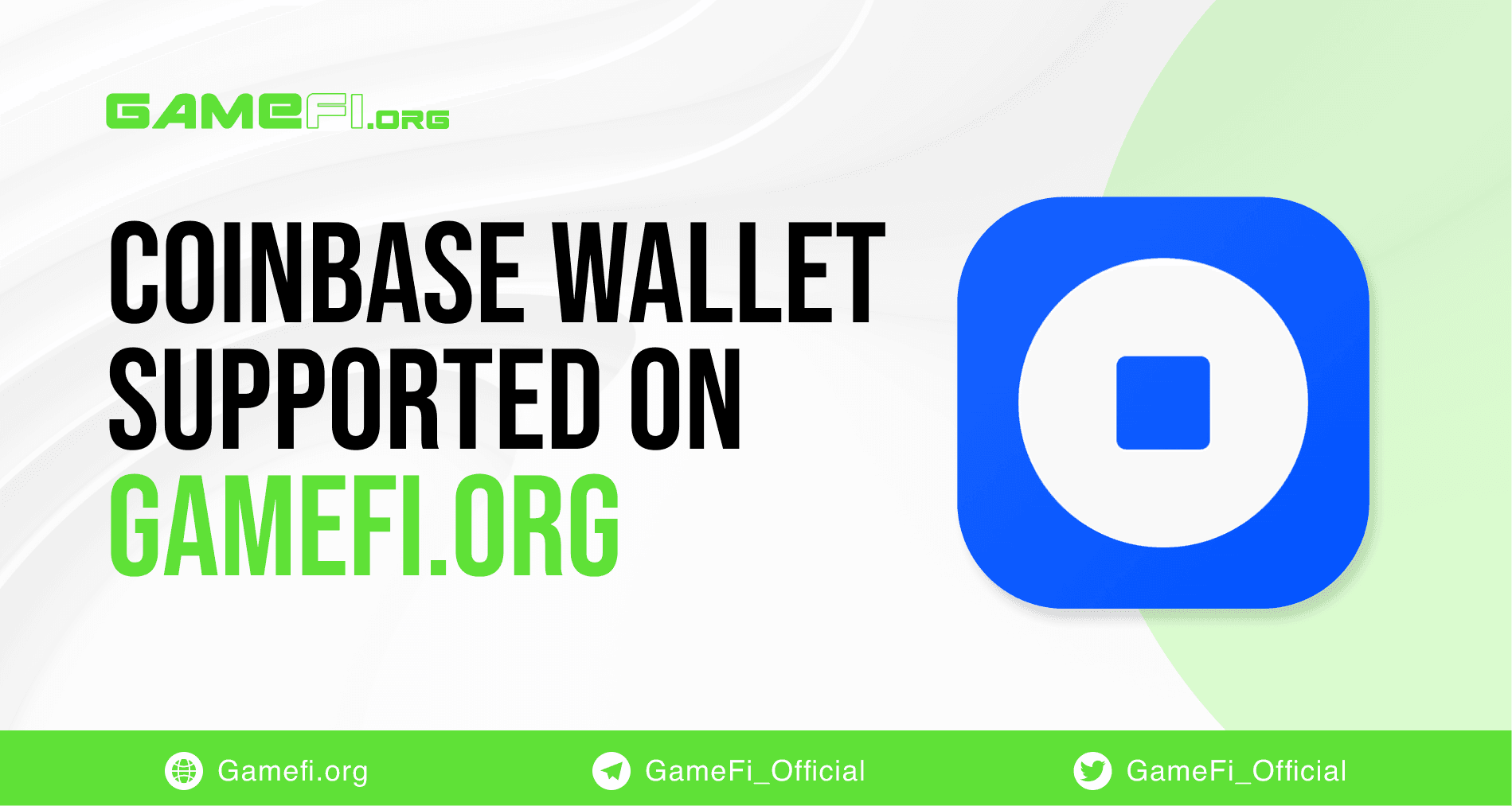 Coinbase Wallet Supported on GameFi.org - Where User Experience is No Longer Limited