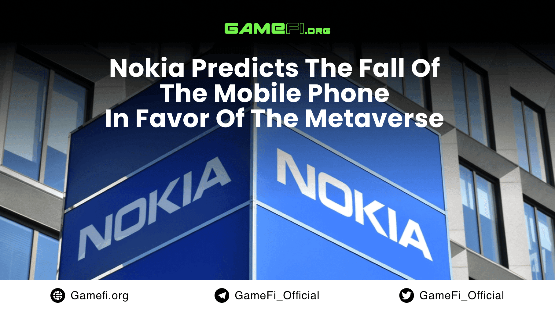 Nokia's vision of the future is a world where the metaverse replaces smartphones