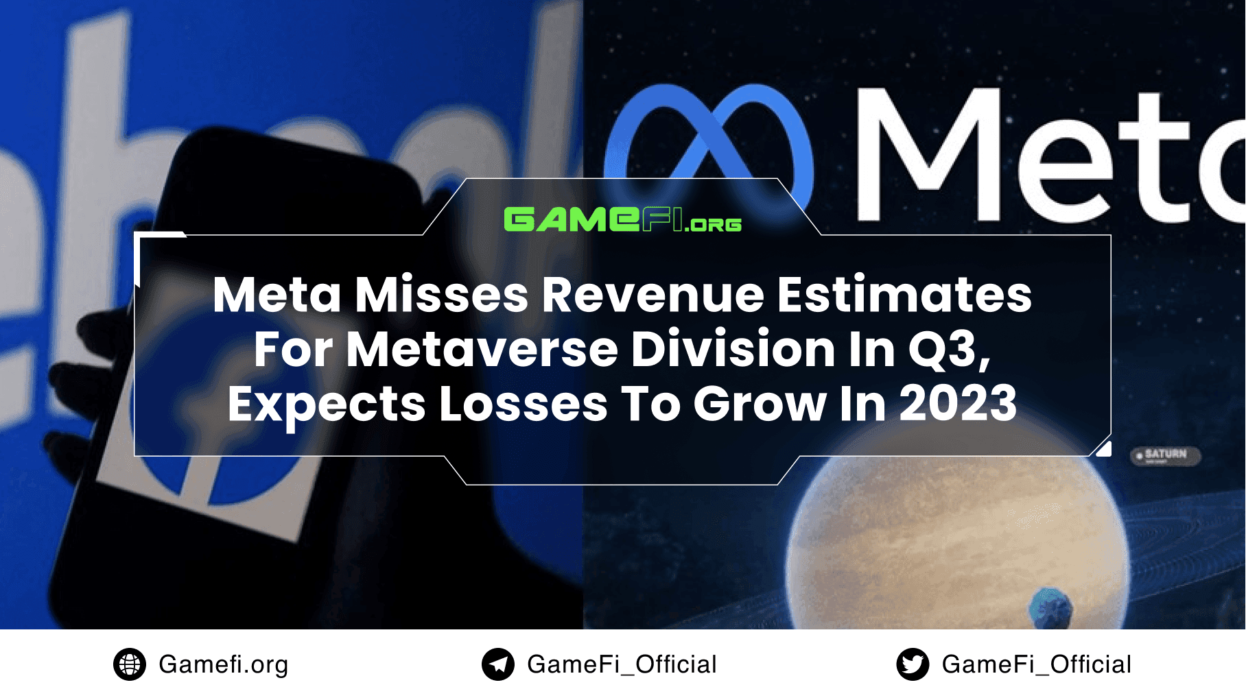 Facebook Parent Meta Misses Revenue Estimates for Metaverse Division in Q3, Expects Losses to Grow in 2023