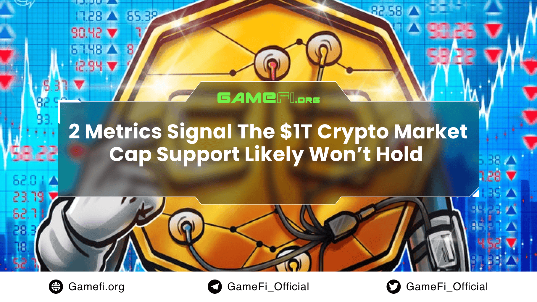 2 Metrics Signal The $1T Crypto Market Cap Support Likely Will Not Hold