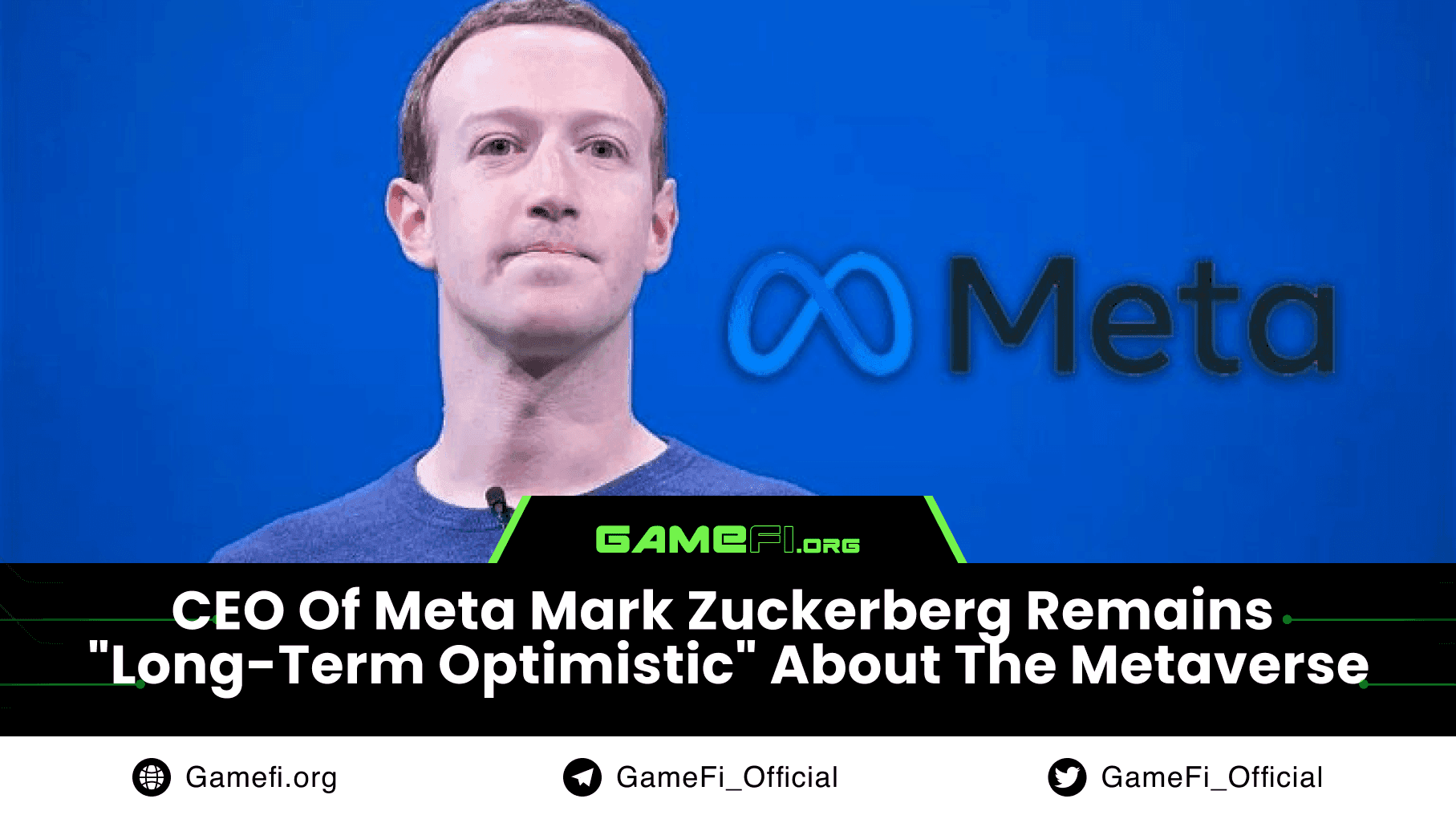 CEO Of Meta Mark Zuckerberg Remains "Long-Term Optimistic" About The Metaverse
