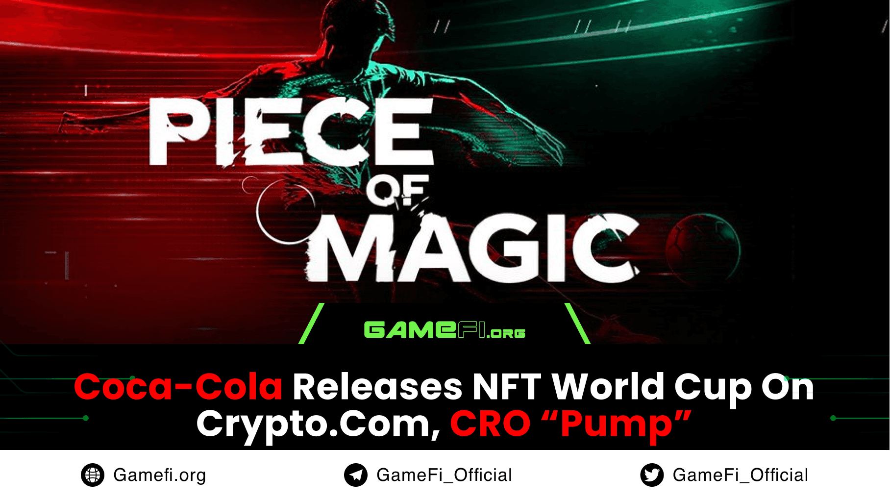 Coca-Cola Releases NFT World Cup On Crypto.com, CRO “Pump”
