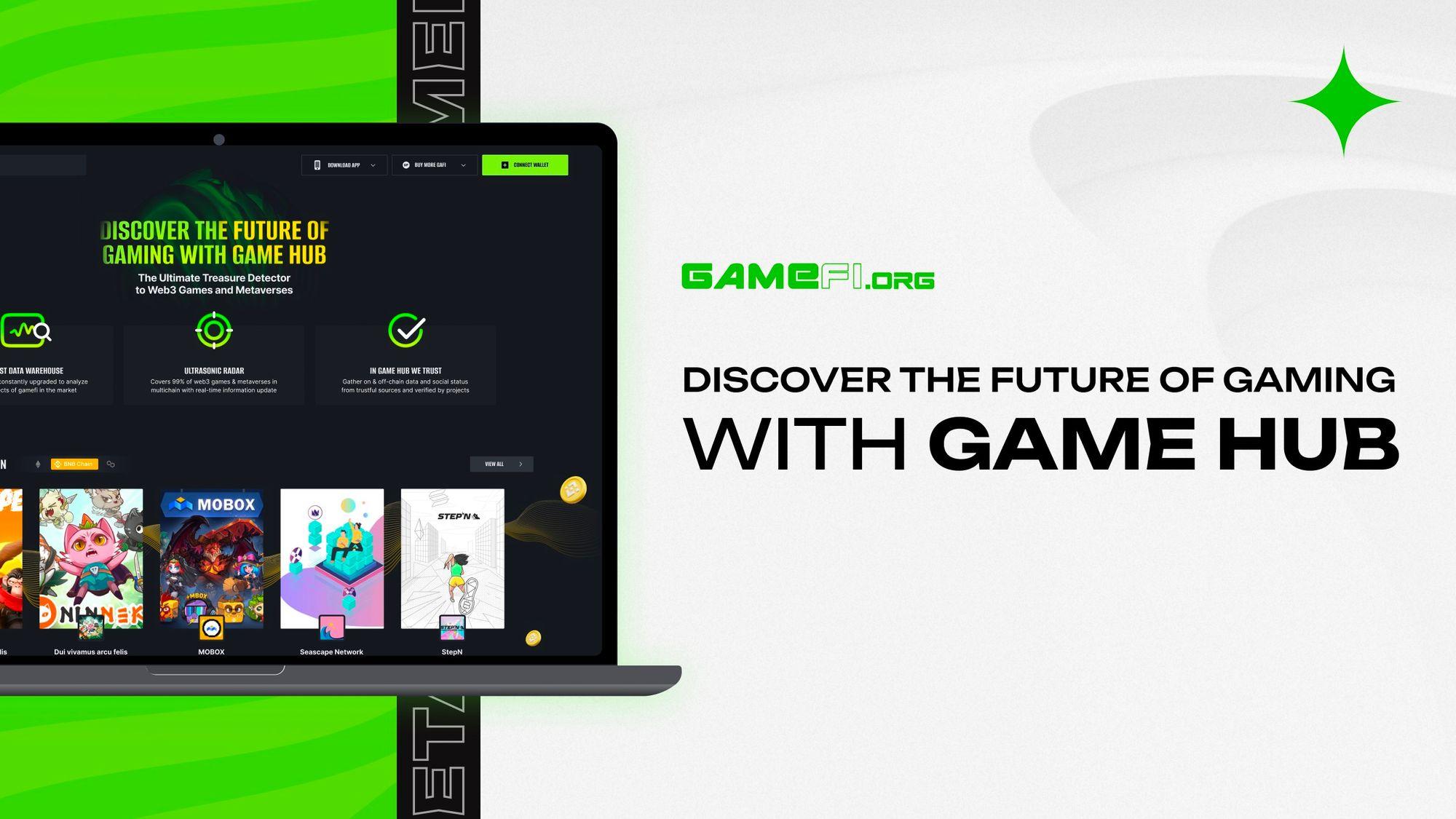 GAMEFI.ORG GAME HUB: The Ultimate Treasure Detector to Web3 Games and Metaverses