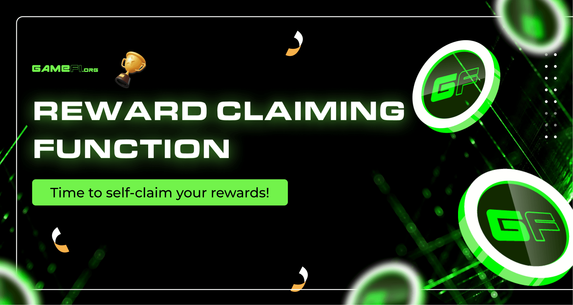 Feature Release: Reward Claiming Function Live on GameFi.org! 🟢