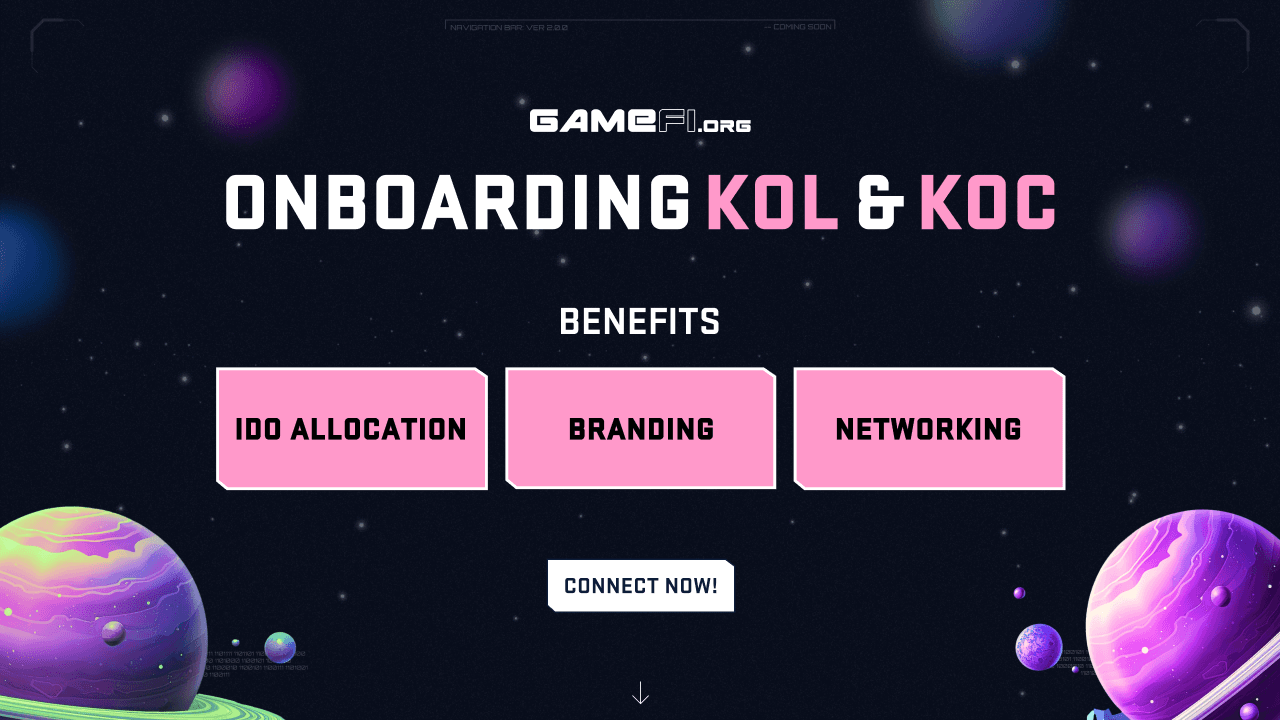 Announcement: We Are Onboarding KOLs, KOCs for GameFi.org!